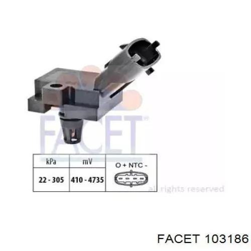 MAP сенсор Facet 103186 ціна, від 21.03 USD