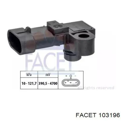 Купити 103196 Facet Датчик абсолютного тиску