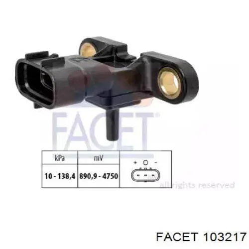 103217 Facet Датчик наддува