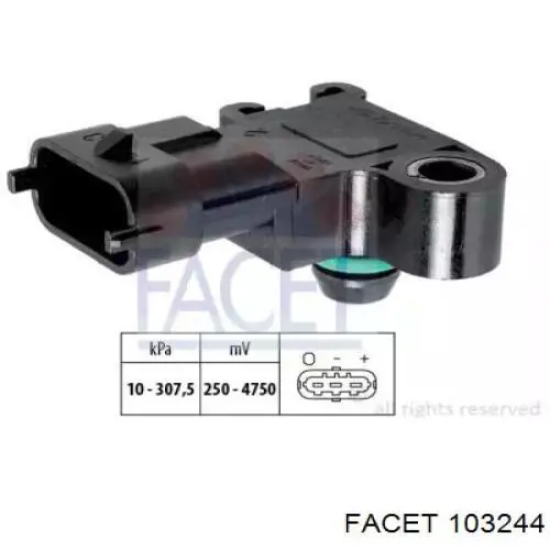 MAP сенсор NGK EPBMPN3V019Z ціна, від 19.00 USD