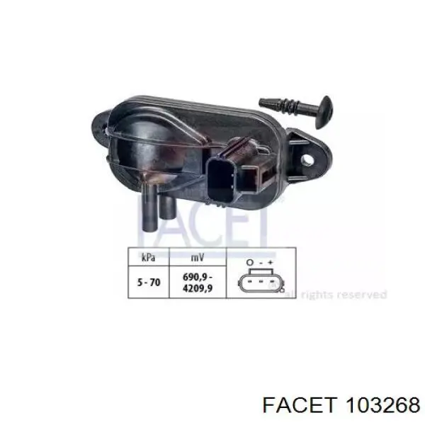Купити 103268 Facet Датчик тиску вихлопних газів