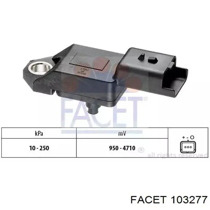 Датчик тиску вихлопних газів FT54201 Fast