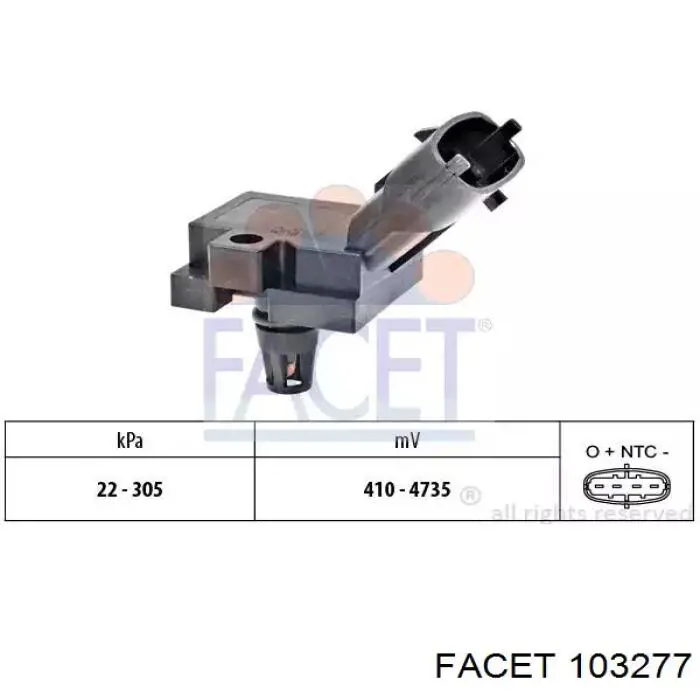 Датчик тиску вихлопних газів Fast FT54201