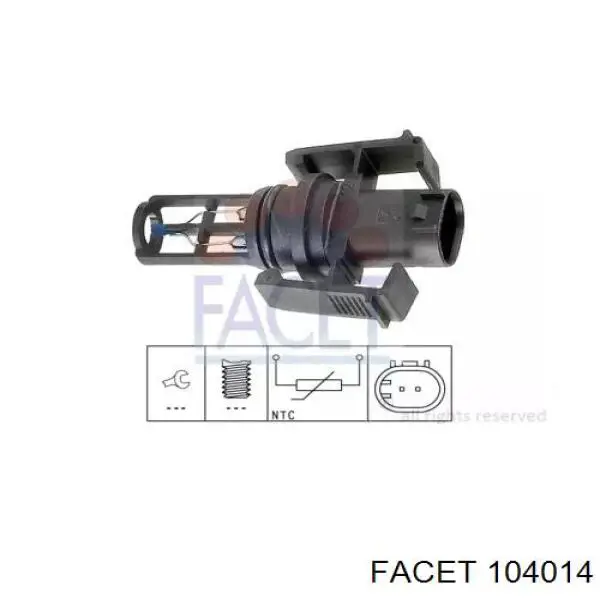 Датчик температури впускного повітря 104014 Facet