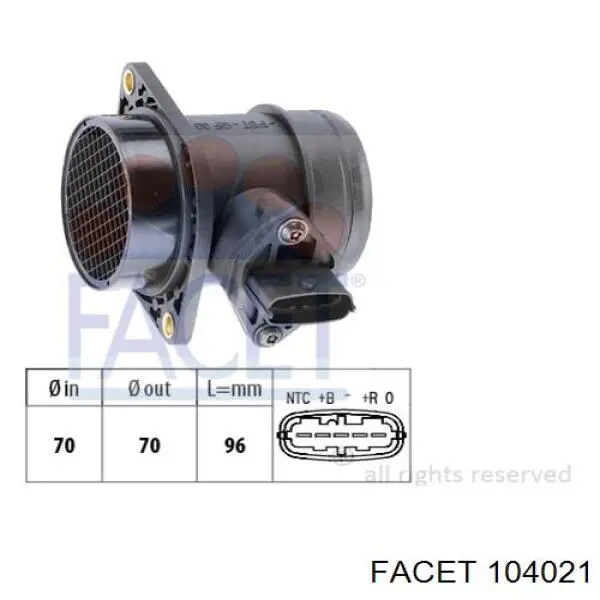 Датчик температури впускного повітря FT80135 Fast