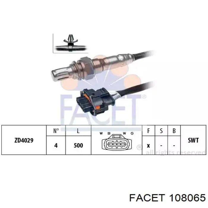 Лямбдазонд, датчик кисню до каталізатора Opel 0855422 ціна, від 44.22 USD