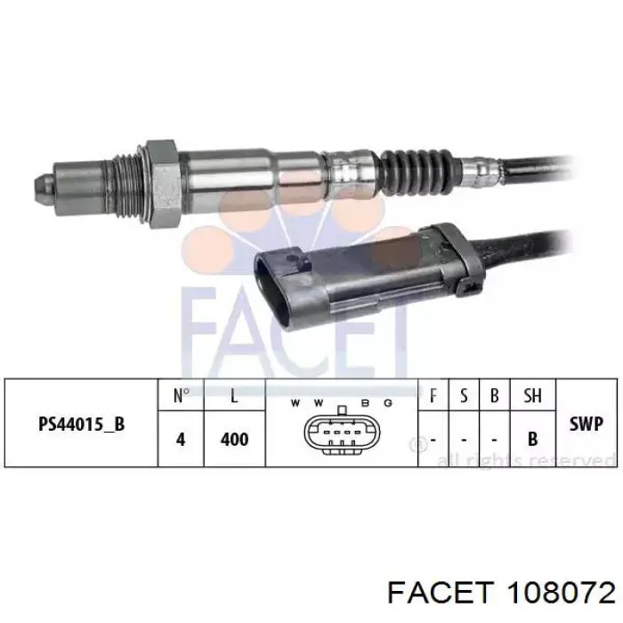 Лямбдазонд, датчик кисню до каталізатора NTK 95861 ціна, від 50.87 USD