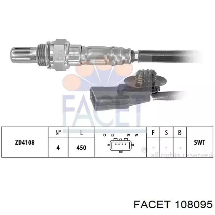 Лямбда-зонд, датчик кисню після каталізатора 7700274189 Nissan/Infiniti