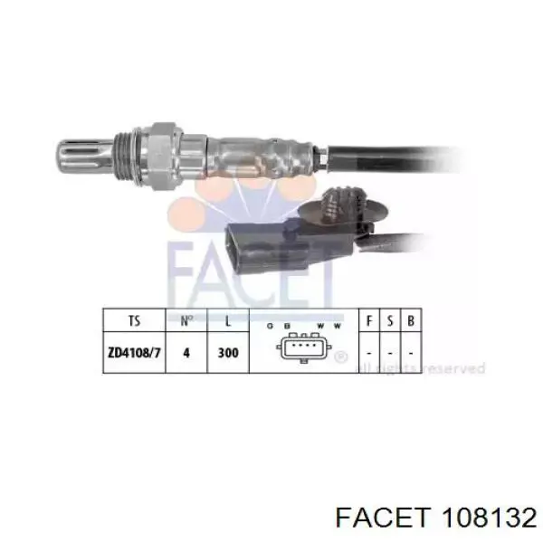 Лямбда датчик кисню Facet 108132 ціна, від 38.02 USD