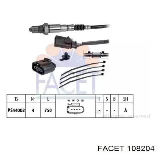  Facet 108204 ціна, від 69.38 USD