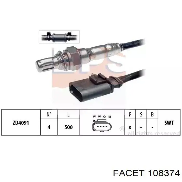 Лямбдазонд, датчик кисню до каталізатора 0281004085 Bosch