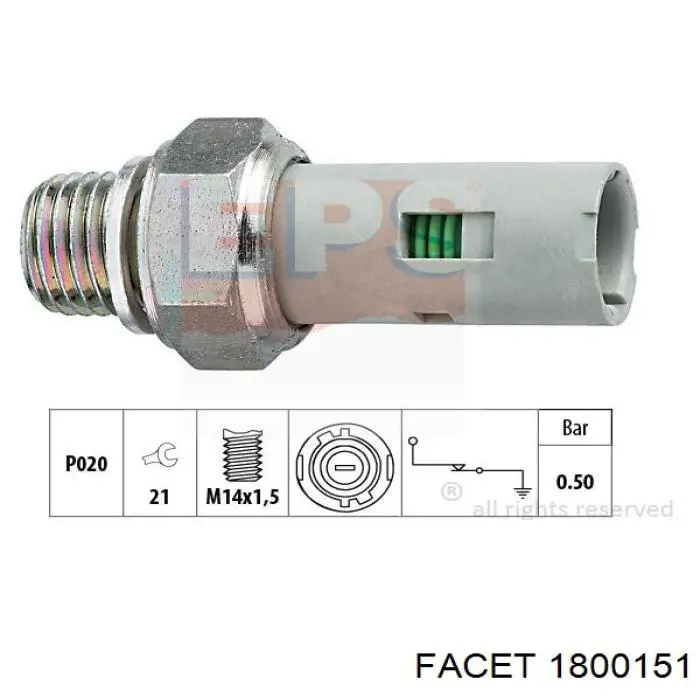 Манометри (показник тиску масла) Delphi SW90041 ціна, від 3.44 USD