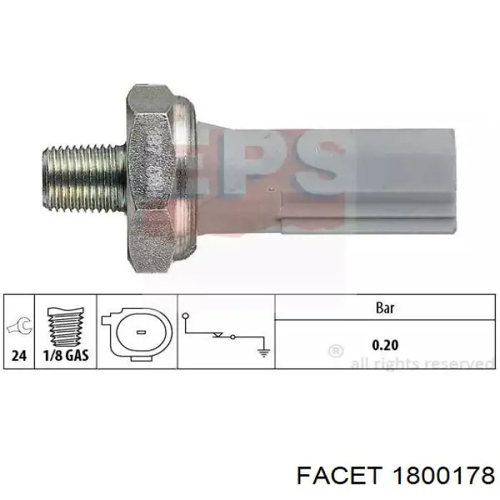 Купити 986345007 Bosch Датчик тиску масла