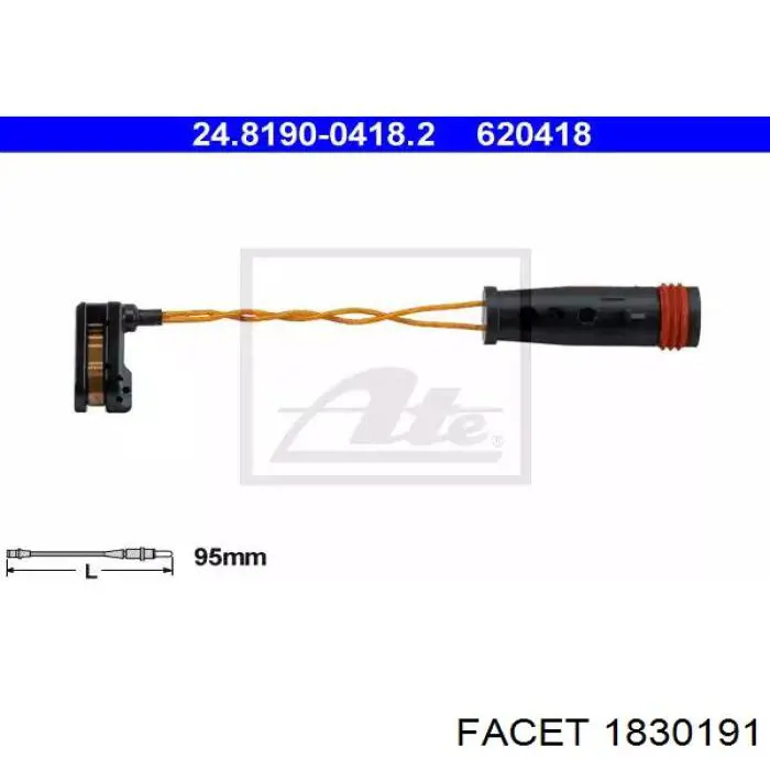 Купити 1830191 Facet Датчик температури охолоджуючої рідини