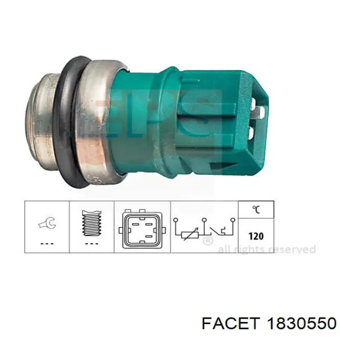 Термодатчик охолоджуючої рідини Delphi TS10487 ціна, від 10.61 USD