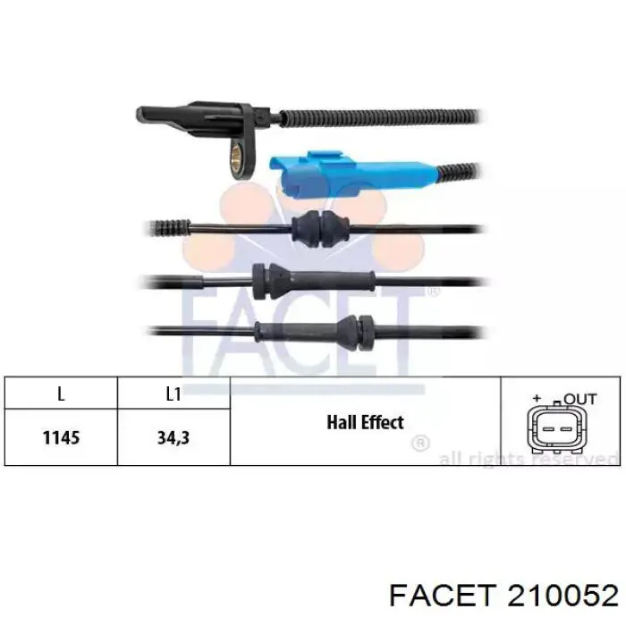 Датчик АБС (ABS) задній Febi 102473 ціна, від 19.62 USD