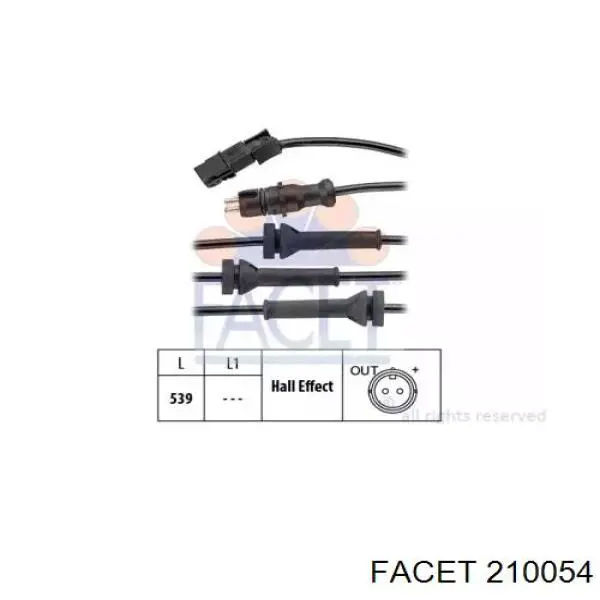 Передній датчик ABS Renault (RVI) 8200346992
