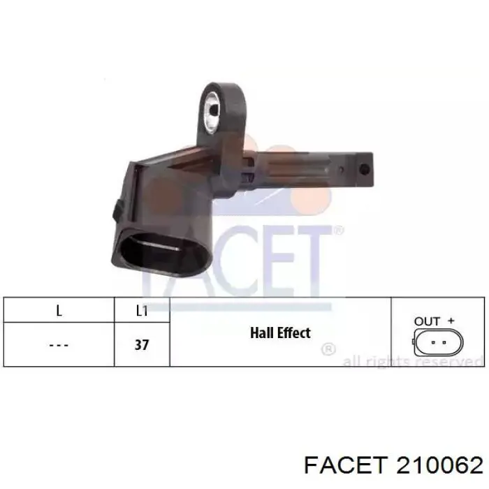 Датчик ABS передній Magneti Marelli 172100058010 ціна, від 16.19 USD