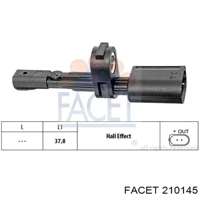 Купити 0265007938 Renault (RVI) Датчик АБС (ABS) задній, правий