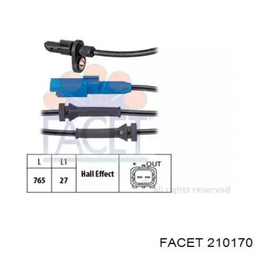 Датчик АБС (ABS) задній FAE 78333 ціна, від 16.57 USD