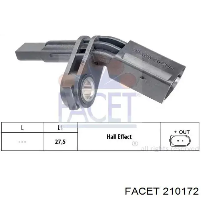 Купити 95560640511 Porsche Датчик АБС (ABS) задній, лівий