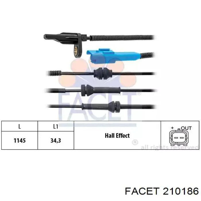 Датчик АБС (ABS) задній ERT 530039 ціна, від 14.89 USD