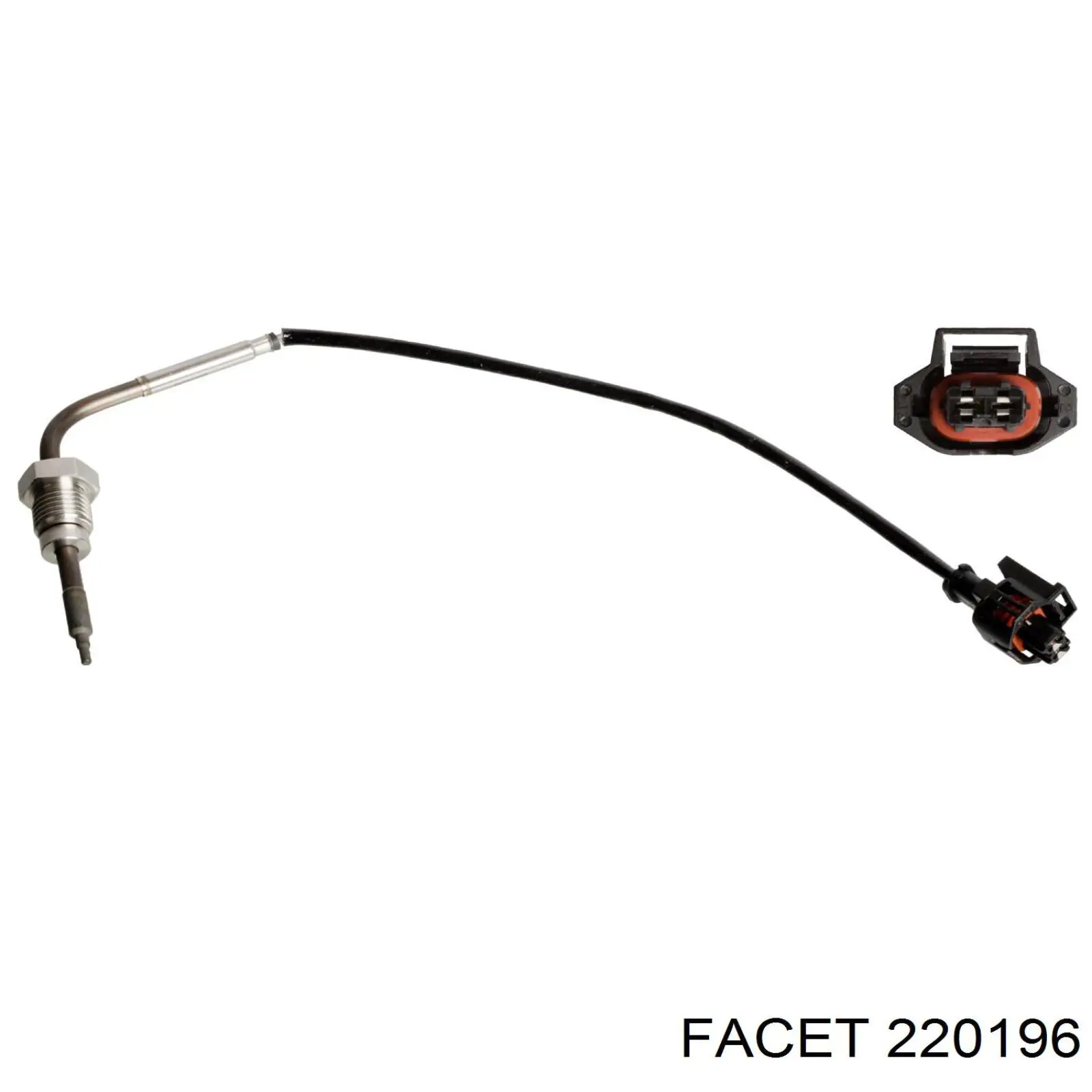 Купити 220196 Facet Датчик температури відпрацьованих газів (ВГ), перед фільтром сажі
