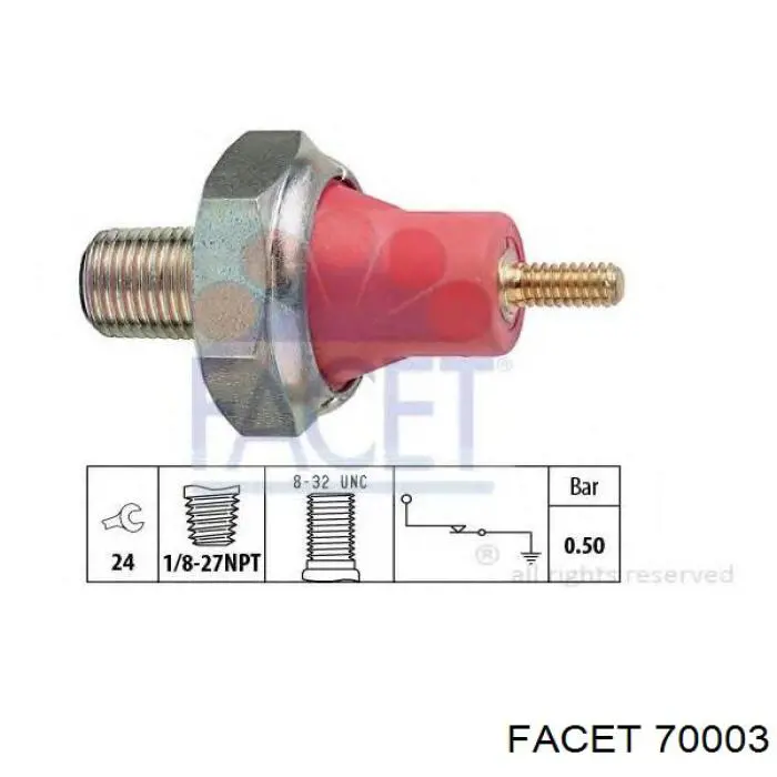 Купити 1202 FAE Датчик тиску масла