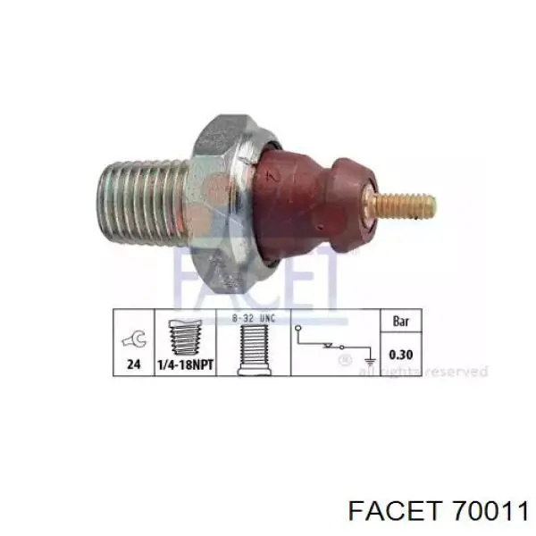 KVT9278AA Ford Датчик показника тиску масла