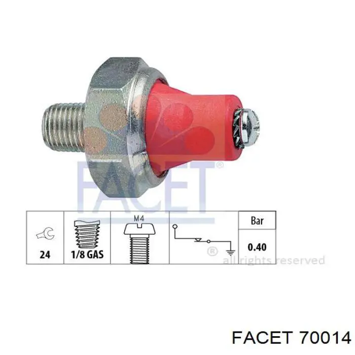 Купити 70014 Facet Датчик тиску масла