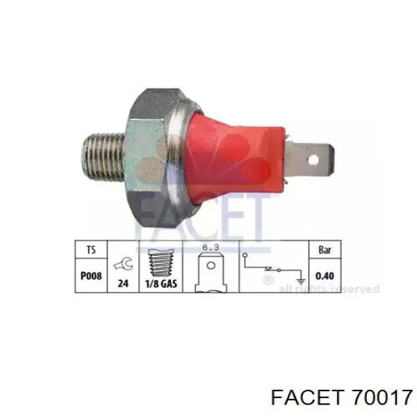 Датчик тиску масла 9475002750 Hyundai/Kia