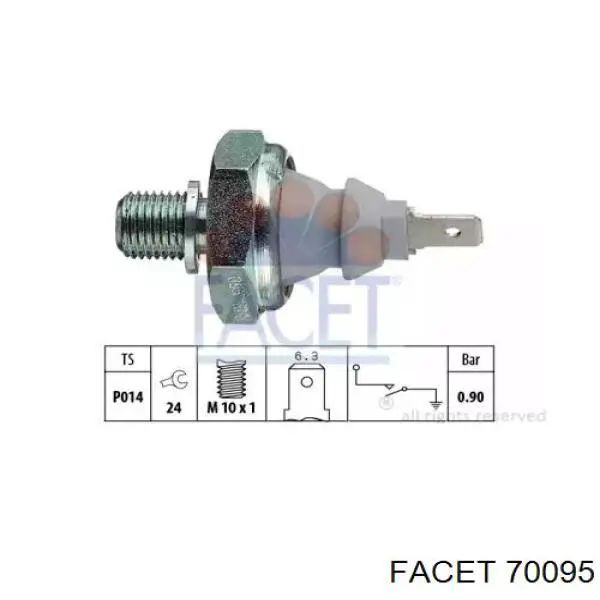 Купити 70095 Facet Датчик тиску масла