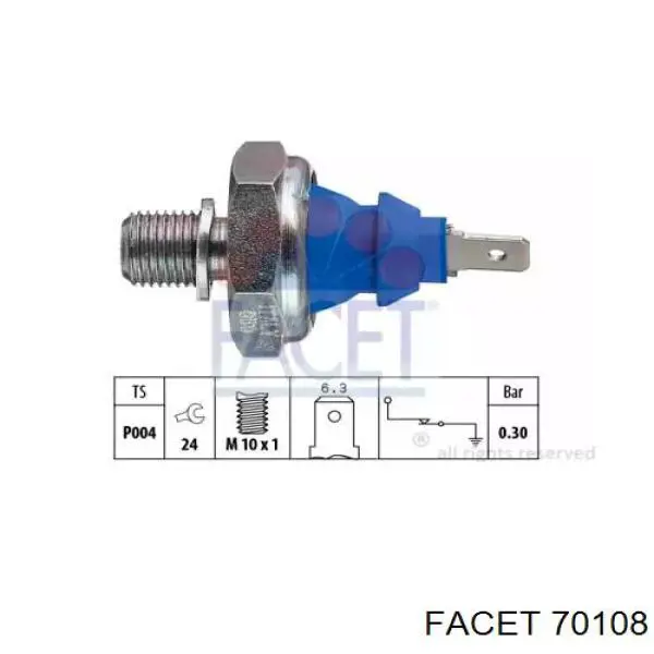 Манометри (показник тиску масла) Facet 70108 ціна, від 2.64 USD