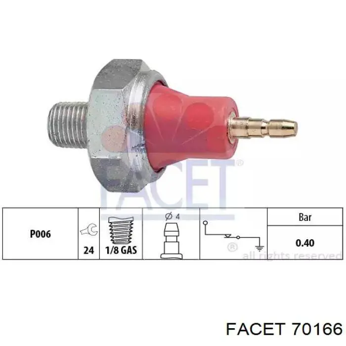 Датчик тиску масла двигуна Kavo Parts EOP6508