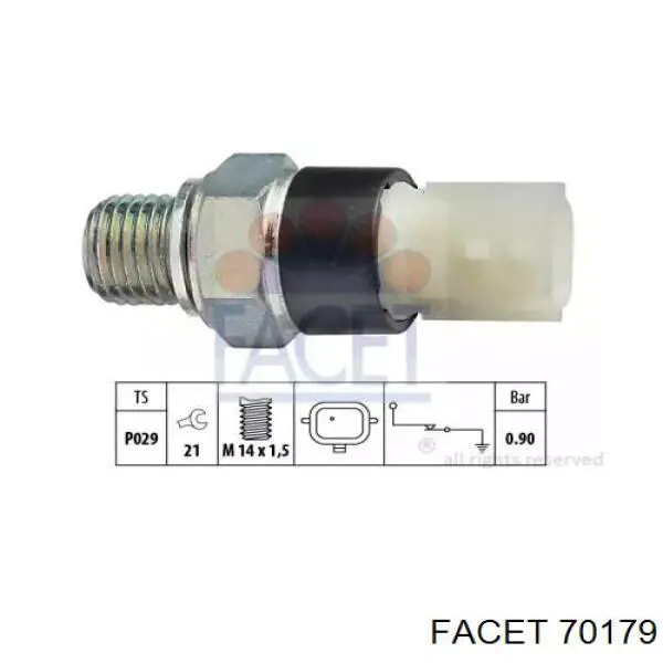 Купити 70179 Facet Датчик тиску масла