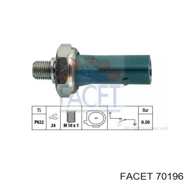 Манометри (показник тиску масла) Facet 70196 ціна, від 10.48 USD