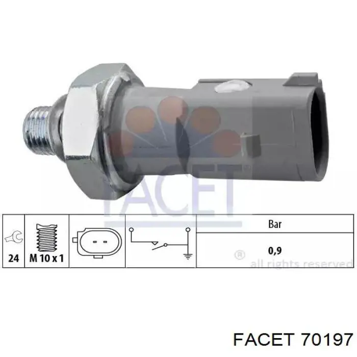 Манометри (показник тиску масла) Facet 70197 ціна, від 6.59 USD