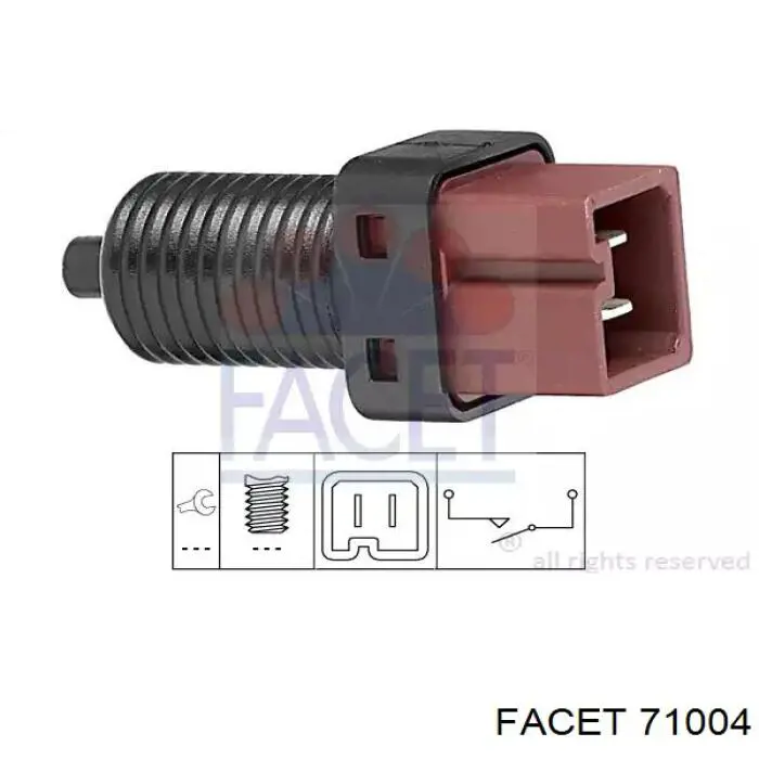 Купити 71004 Facet Датчик педалі гальма