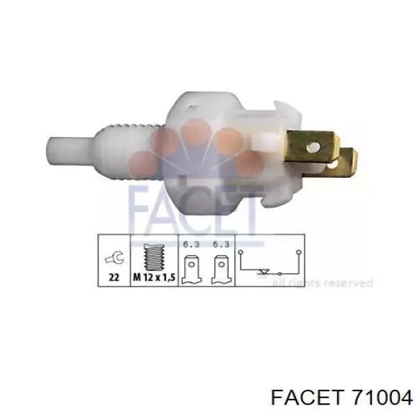 Жабка тормозу 71004 Facet