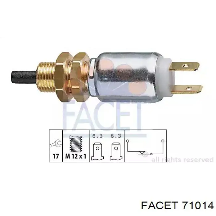 Купити 71014 Facet Датчик педалі гальма