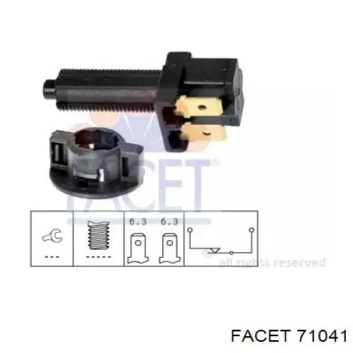 Кнопка стоп-сигналу Facet 71041 ціна, від 3.63 USD