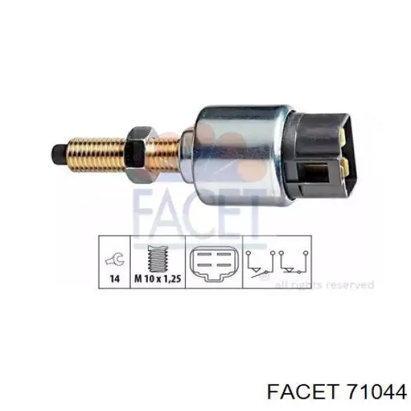 Кнопка стоп-сигналу Facet 71044 ціна, від 6.45 USD