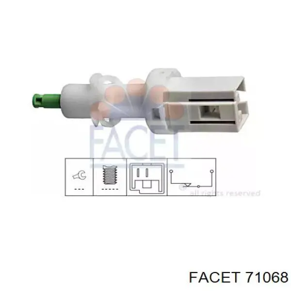 Купити 71068 Facet Датчик педалі гальма
