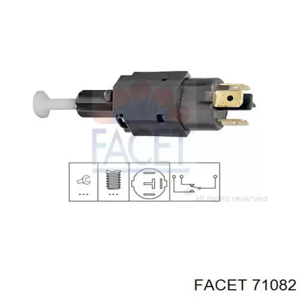 Кнопка стоп-сигналу Facet 71082 ціна, від 6.23 USD