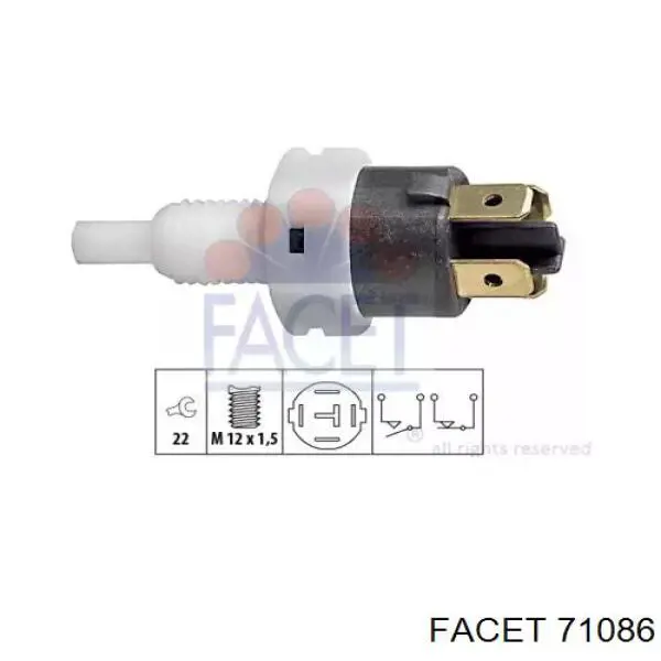 Кнопка стоп-сигналу FSO 96212027 ціна, від 3.78 USD