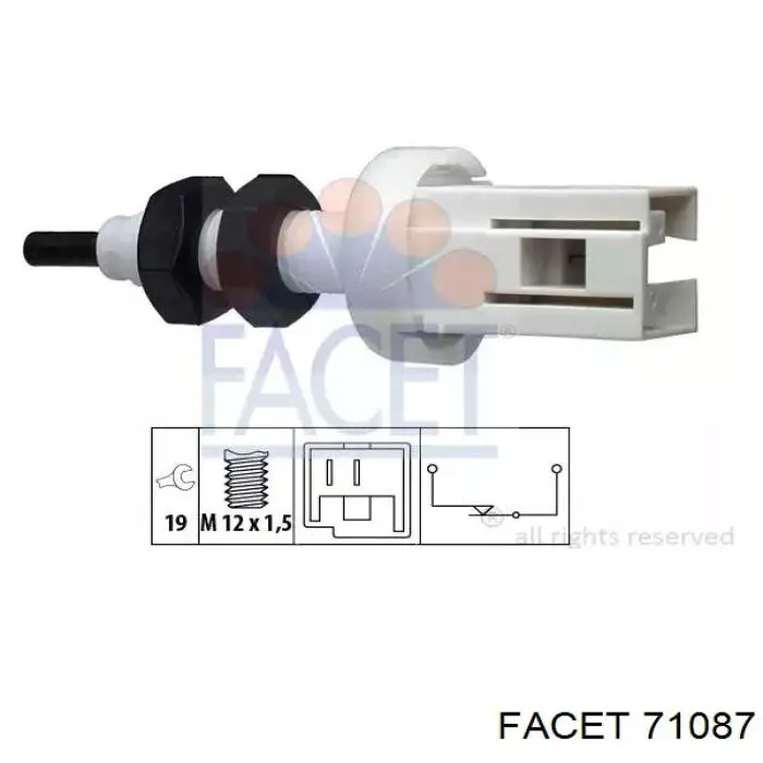 Жабка тормозу 71087 Facet
