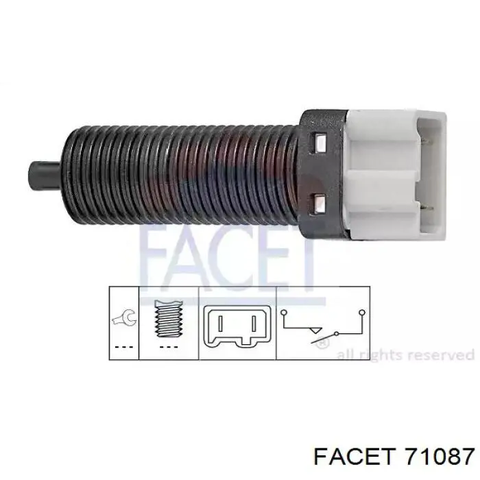 Купити 71087 Facet Датчик педалі гальма