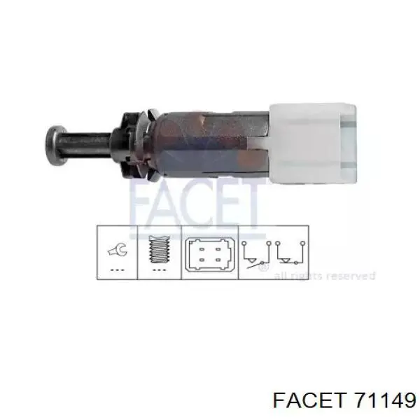 Купити 71149 Facet Датчик педалі гальма