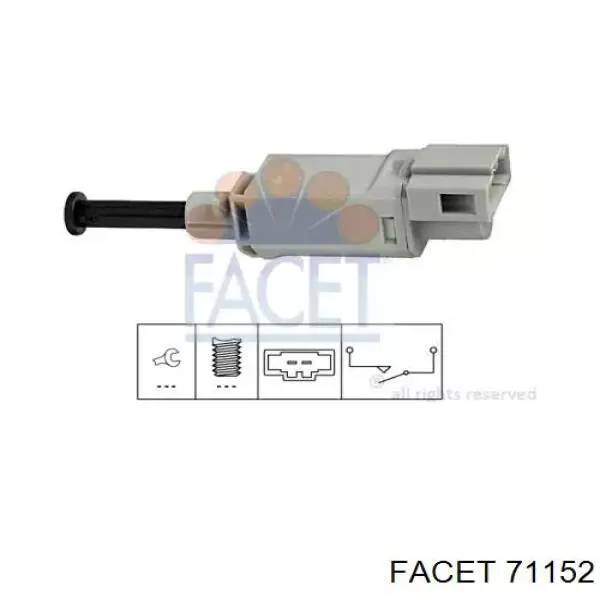 Датчик включення зчеплення Facet 71152 ціна, від 6.07 USD