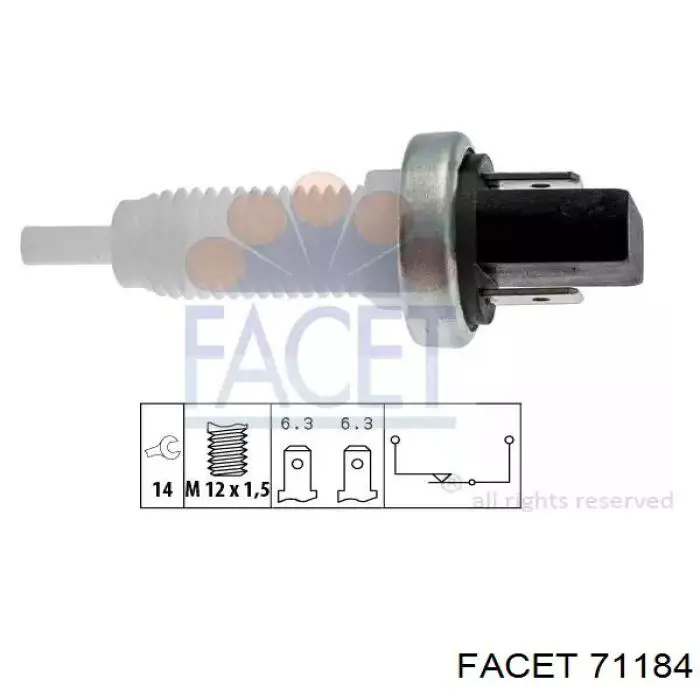 Кнопка стоп-сигналу Peugeot/Citroen 453437 ціна, від 3.78 USD
